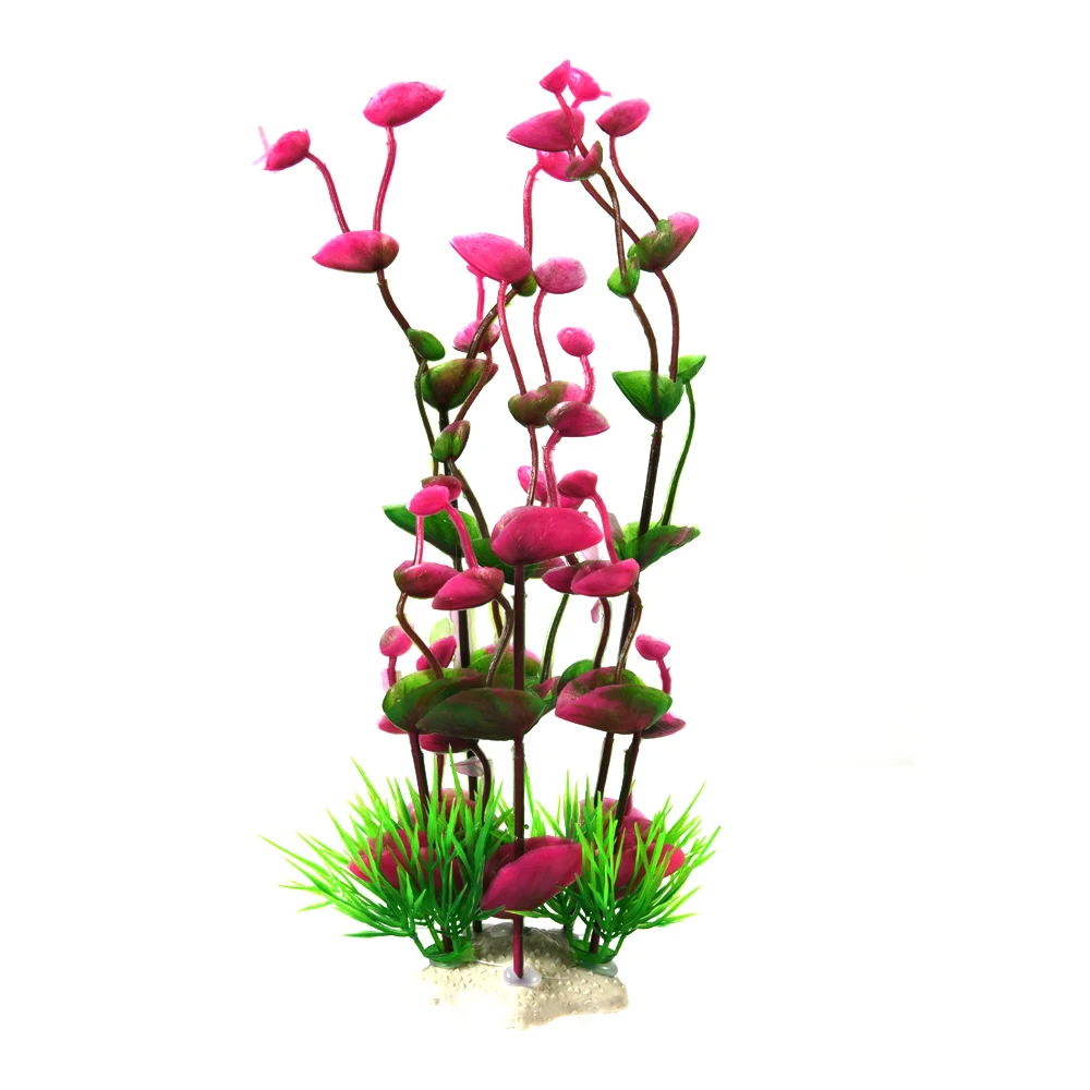 1PC PVC Fish Tank Decoration Simulation Artificial Trumpet Environmental Aquarium  Simulation Fake Aquatic Plants