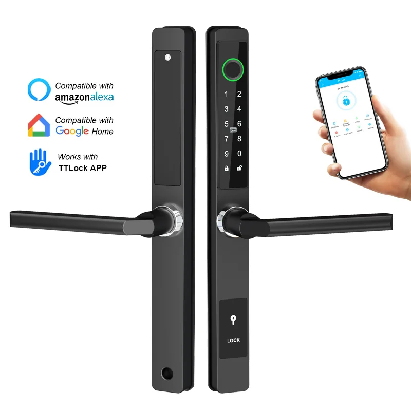 TTLOCK ultra-thin home European standard lock apartment office smart fingerprint digital door lock with 3585 4585 6085 Moritse