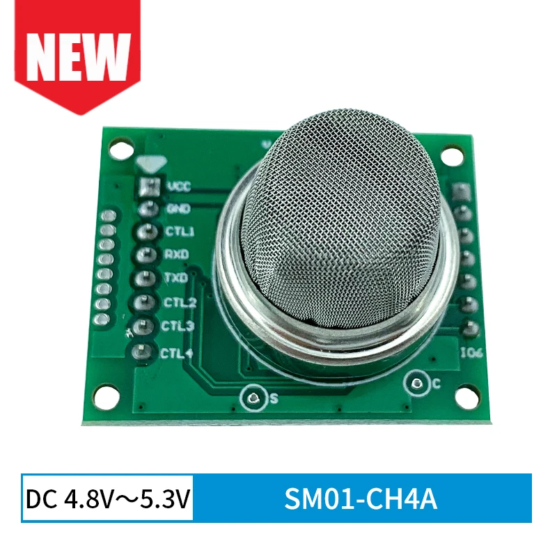 

SM01-CH4A Semiconductor Gas Leak Warning Detector Security Protection Testing Components Methane Sensor Module Diy Electronics