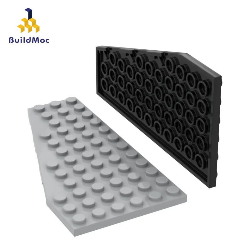 

BuildMOC Assembles Particles 30355 6x12 wedge plate left Building Blocks Parts DIY electric Educational gift Toys