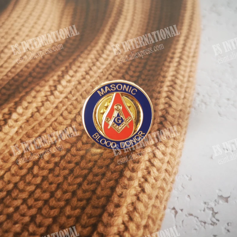 Masonic Lapel Pins Freemasonry Badge Mason Freemason G mark BLM67 MASONIC BLOOD DONOR 1.9cm simple men\'s business accessories