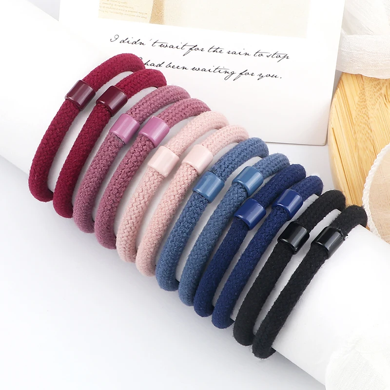 10Pcs/Set Basic Elastic Hair Bands Women Girls Headband Scrunchie Hair Rope Rubber Band Fashion Hair Accessories Ponytail Holder