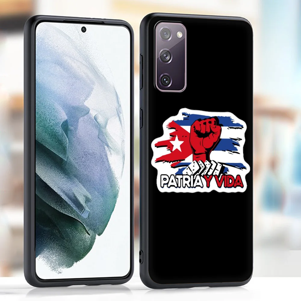Cuba flag Art Phone Case For Samsung Galaxy S24 S23 S22 S21 Ultra S20 FE S10 S9 Plus S10E S8 10 Lite Shell Silicone Black Cover