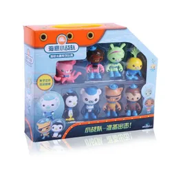 The Octonauts toy set children's toys Barnacles Kwazii Peso Penguin Shellington Dashi Inkling anime action figure children's toy