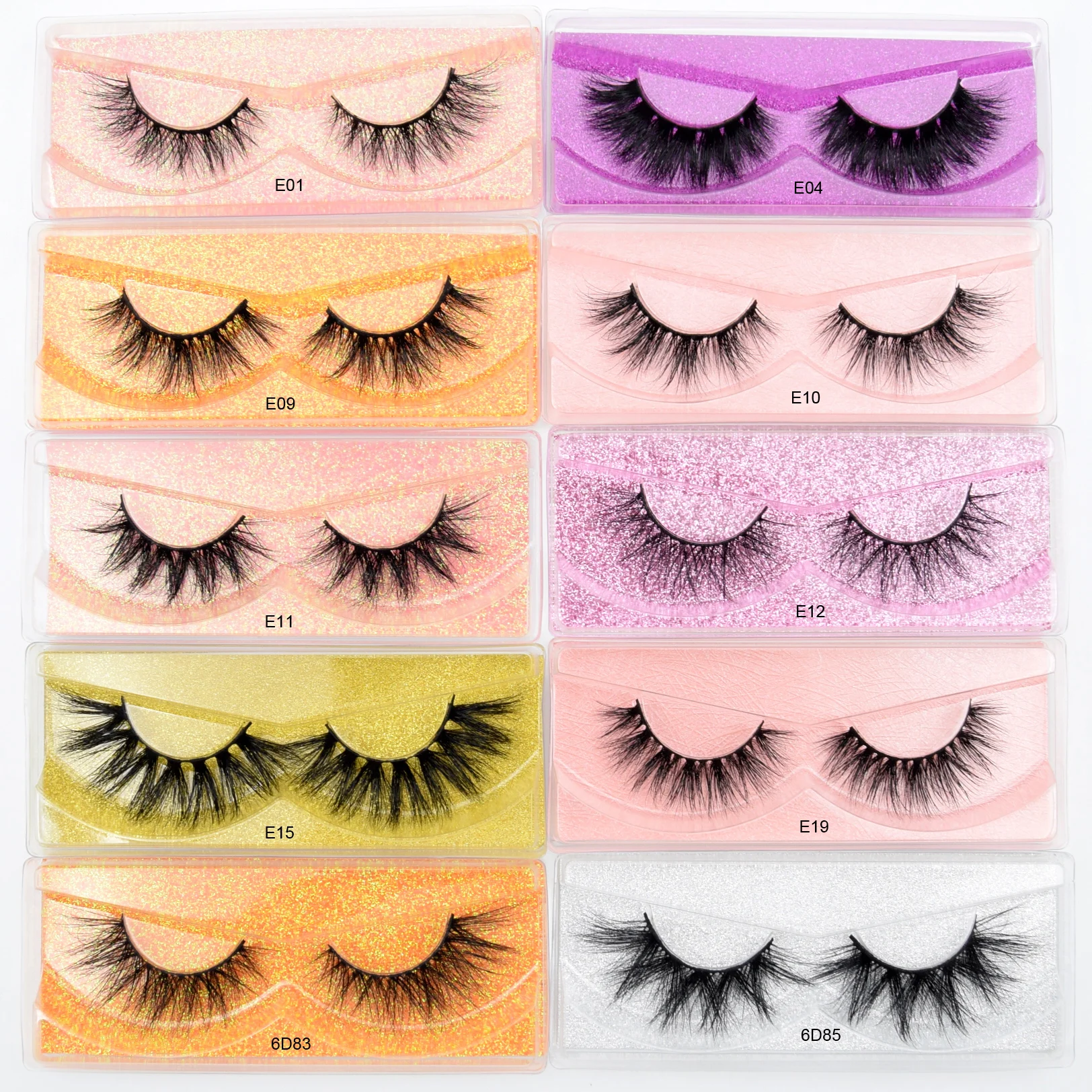 Mink Eyelashes Wholesale 10-200pcs Visofree 3D Mink Lashes Natural Mink Eyelashes Pack False Eyelashes Makeup False Lashes Bulk