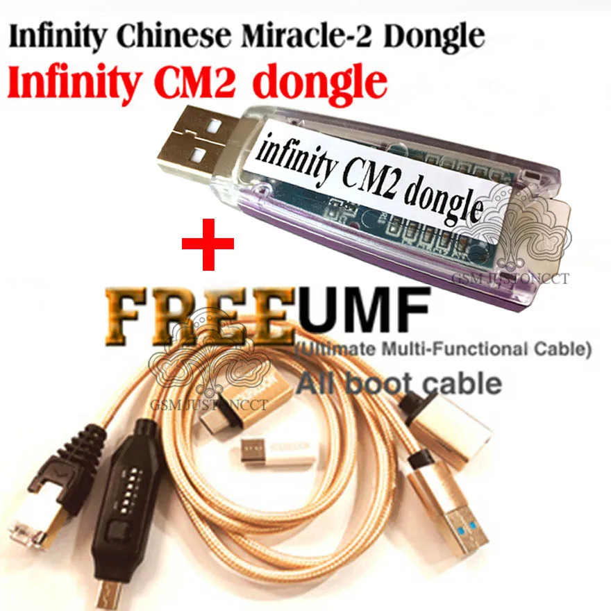 

100% original infinity CM2 BOX Dongle + UMF All boot cable for GSM and CDMA,Remove/unlock/network/clear/read user phone