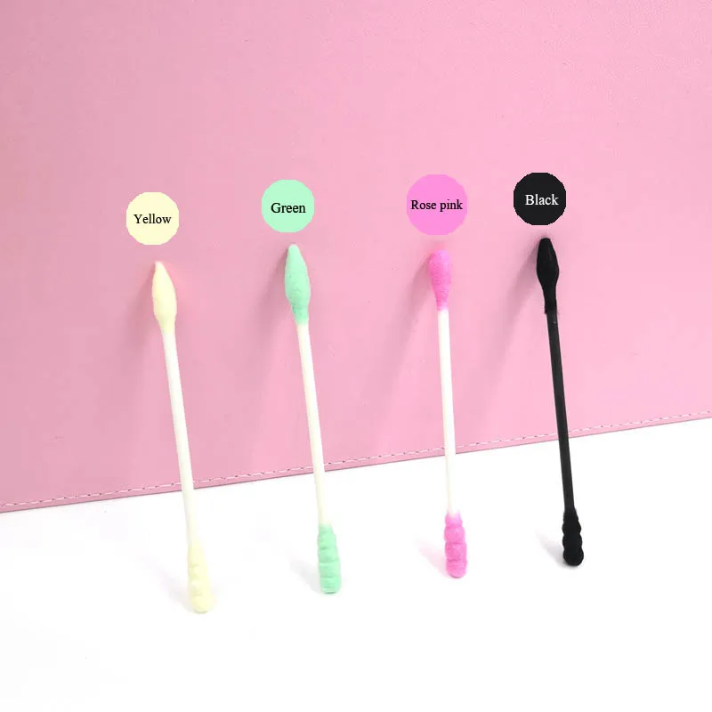 RISI For Eyelash Extension Double Head Cotton Swab Women Makeup Cotton Disposable Buds Cotton
