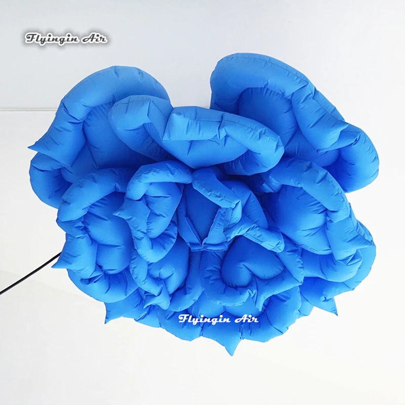 

Ceiling Decorative Hanging Inflatable Flower 2m/3m Multicolor Giant Lighting Blooming Flowers For Concert Party Stage Show