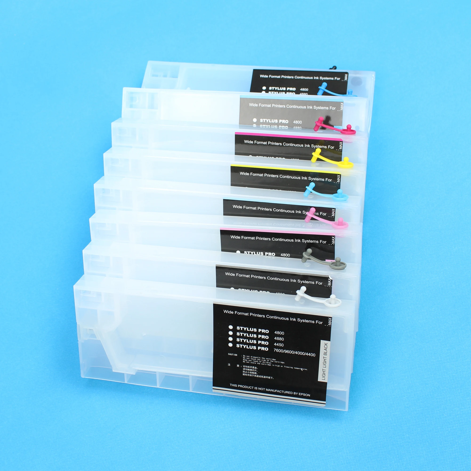 

For Epson 7600 9600 Refillable Ink Cartridges with Chips for Epson Stylus Pro4880 4800 4000 4400 Ink Cartridgs