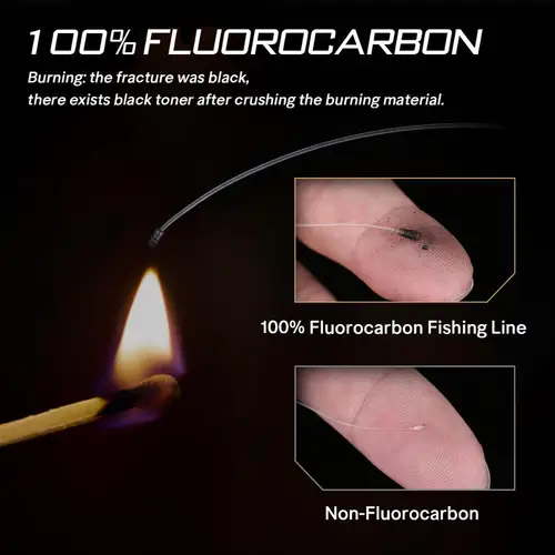 Imagen 2 del producto SeaKnight 50M 100M 100% Material japonés 3-100LB líneas de pesca de fluorocarbono línea líder de fibra de carbono pesca de carpa de hundimiento rápido