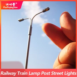 3PCS 12v HO N TT Scale Street Lights Model Train Railway Lamppost for Highway/Parking Area Light/Train Layout model led light