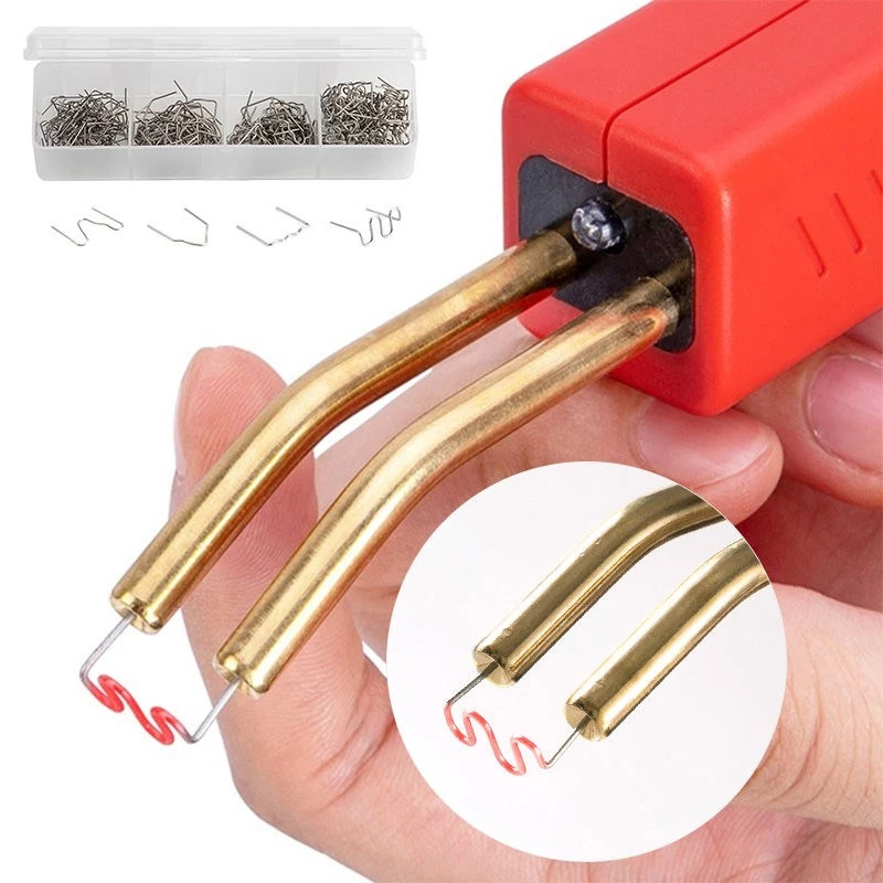 Plastic Welding Gun Heating Fuser Welder Machine Welding Nail Repair 4 Types Welding Wire Tool Car Bumper Repairing Hot Stapler