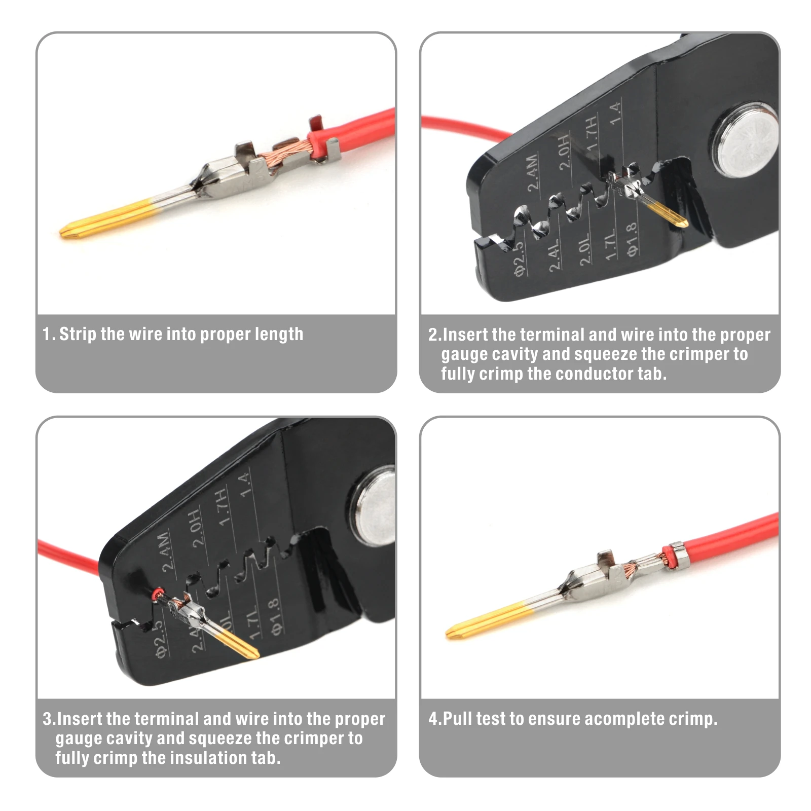 Imagem -03 - Iwiss Iws1440l Multi-função Conector Automotivo Macho e Fêmea Pino Friso Alicates Cablagem Terminal Plug Ferramenta de Mão