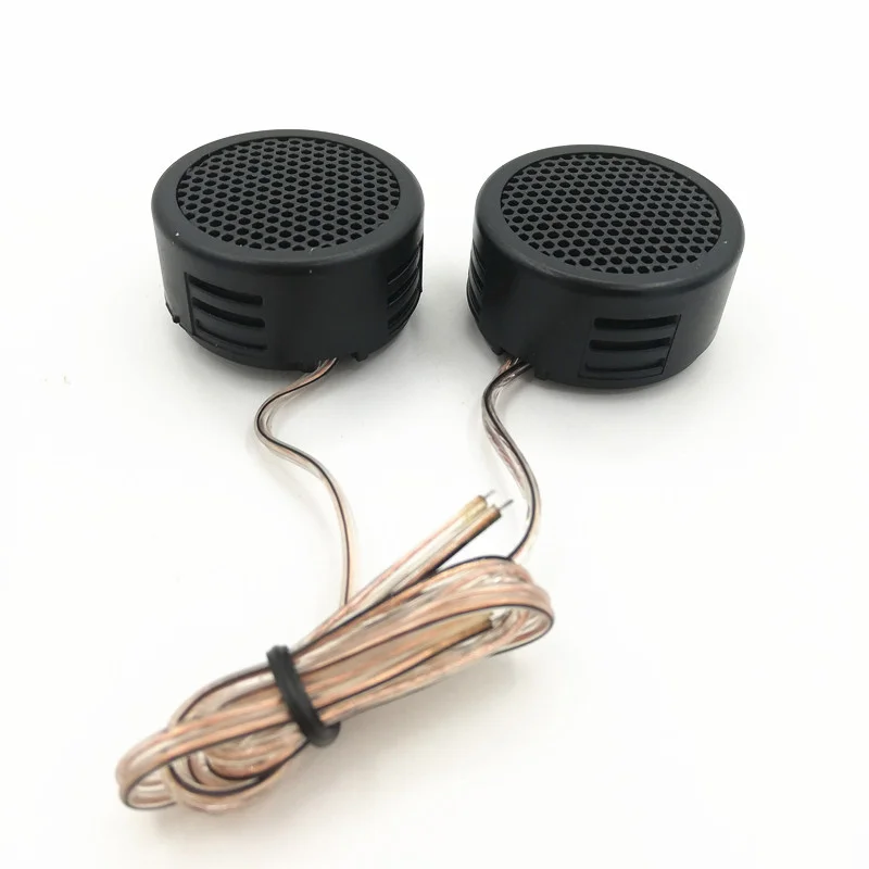 I KEY BUY 20pcs/lot 1 Inch Car Tweeter with Base 500W Max 4 Ohm Self-adhesive Sheet,Buzzer Pressure Pad Type Small Tweeter