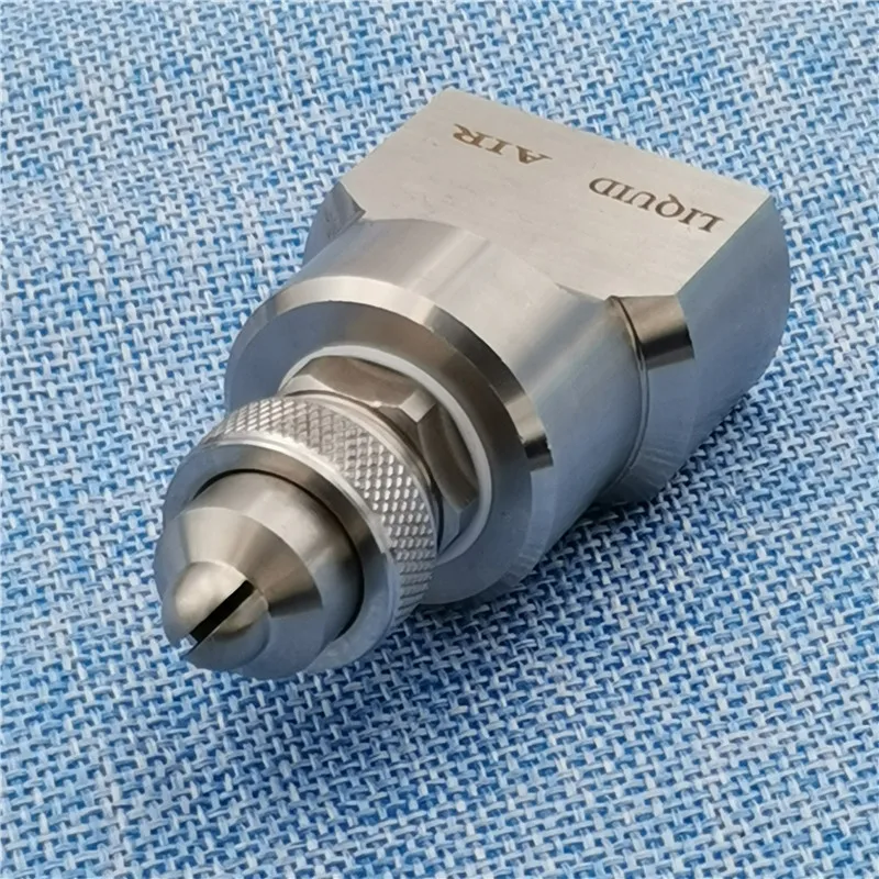 1/4 inch two-fluid gas water mixing nozzle,air misting sprayer,low-pressure fogging spray nozzle,Compressed air atomizer nozzle
