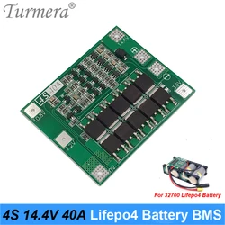 Turmera 4S 40A 12.8V 14.4V 32650 32700 Lifepo4 akumulatora BMS dla łódź elektryczna system ups 12V bateria słoneczna