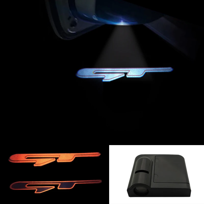 Wireless Led Car Door Welcome Laser GT Logo Ghost Shadow Lights For Kia K9 Forte Ceed Cerato RIO K3 K5 Peugeot 206 207 208 308