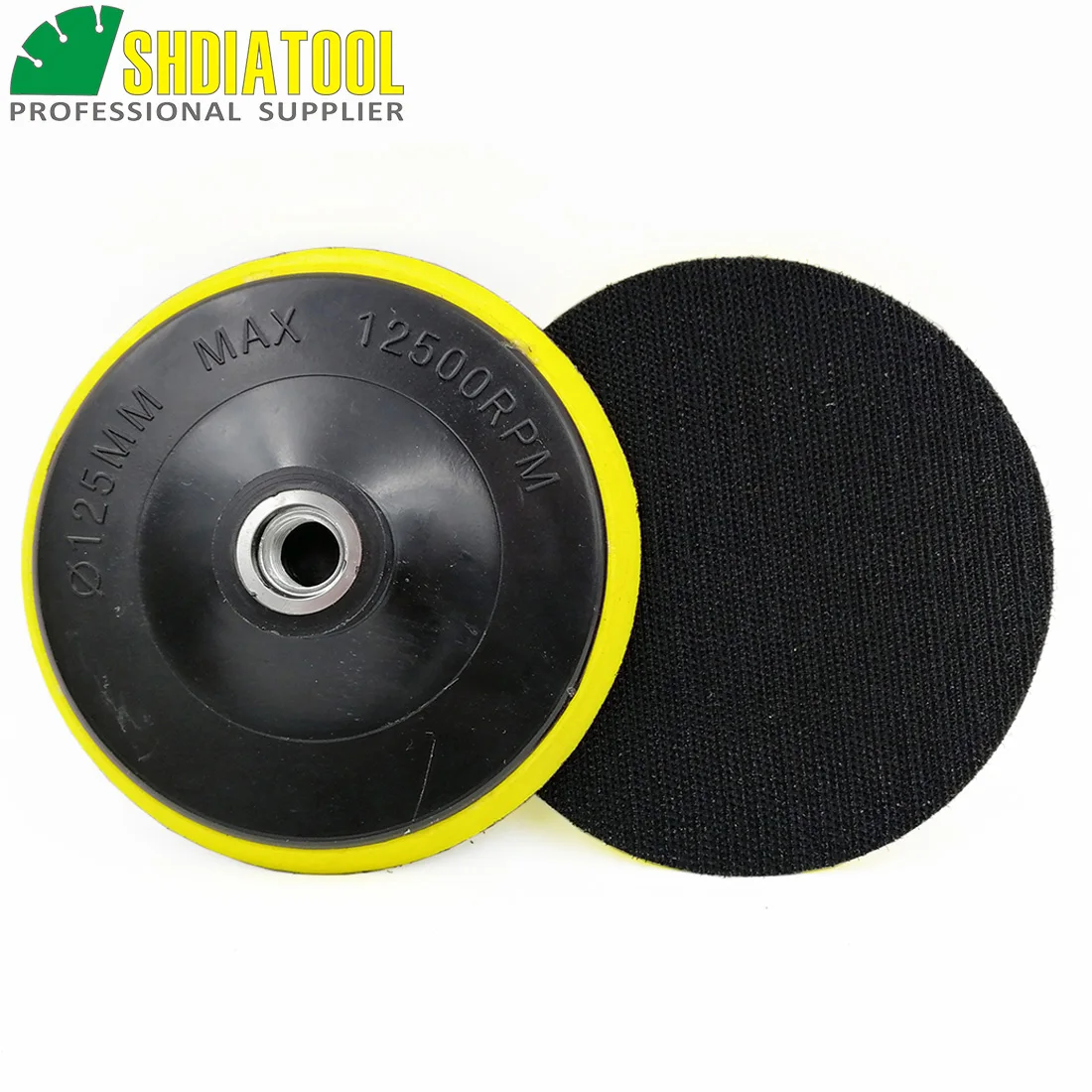 

SHDIATOOL Dia 4inch / 5inch M14 or 5/8-11 Foam Plastic Back Pads For Diamond Polishing Pads Sanding Disc Backer