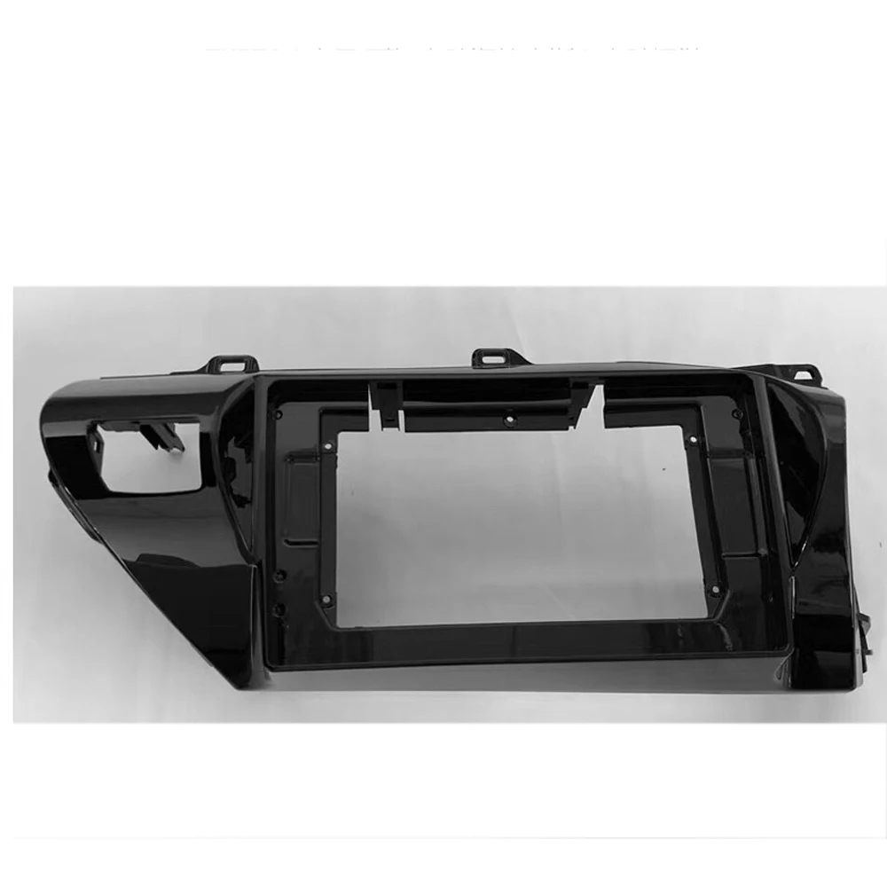 

HACTIVOL 2 Din Car Radio face plate Frame for Toyota Hilux 2018 RHD Car DVD GPS Player panel dash mount kit car accessory