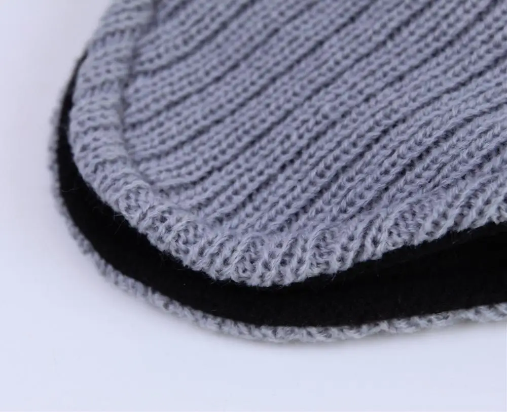 Connectyle Mens Women Warm Winter Hats Cable Knit Fleece Lined Earflap Hat Daily Beanie Watch Cap