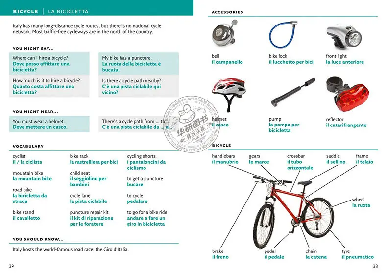 Collins Italian Visual Dictionary Original Language Learning Books