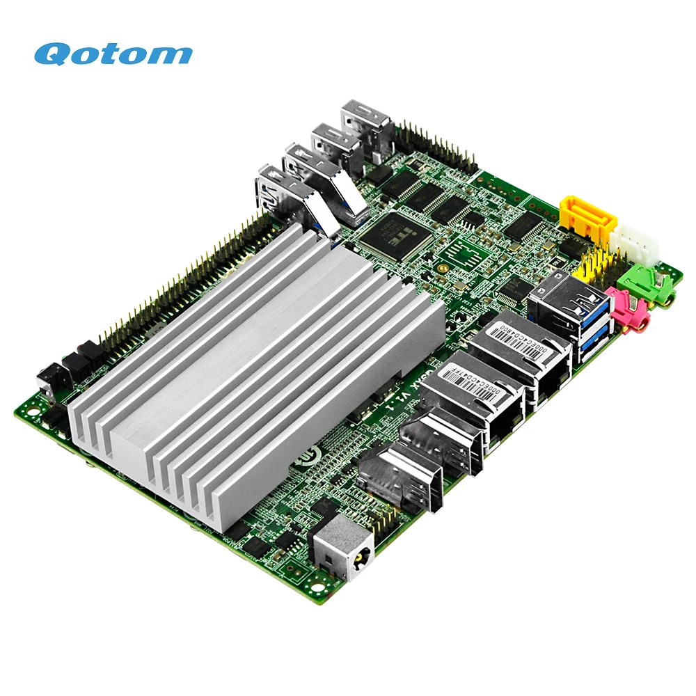 Imagem -05 - Qotom Core i3 Mini pc Duplo Núcleo 1.7 Ghz I34005u Processador a Bordo Banda Dupla Wifi Bt4.0 Fanless Pequeno Computador de Mesa