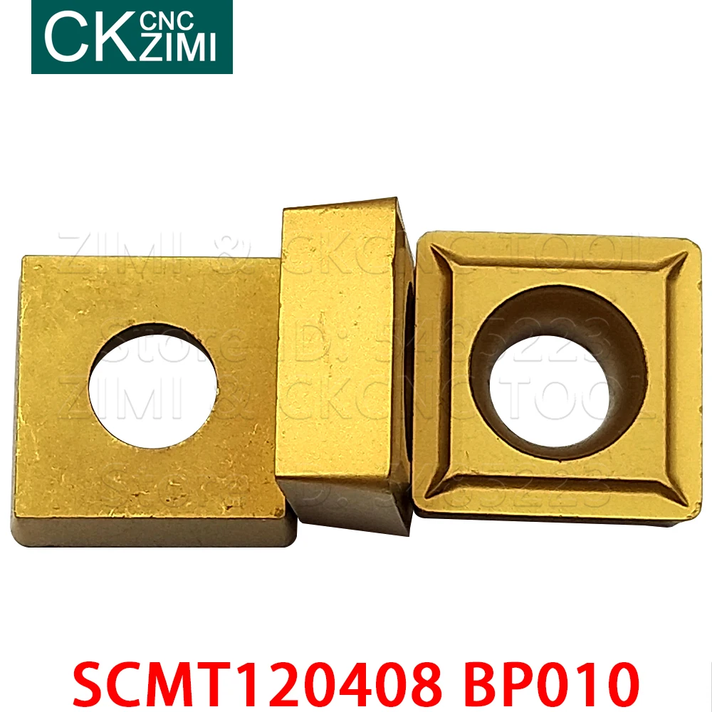 10Pcs SCMT120408 BP010 SCMT432คาร์ไบด์แทรกภายนอกแทรกเครื่องมือ CNC เครื่องกลึงโลหะเครื่องกลึงโลหะเครื่องมือ SCMT ...