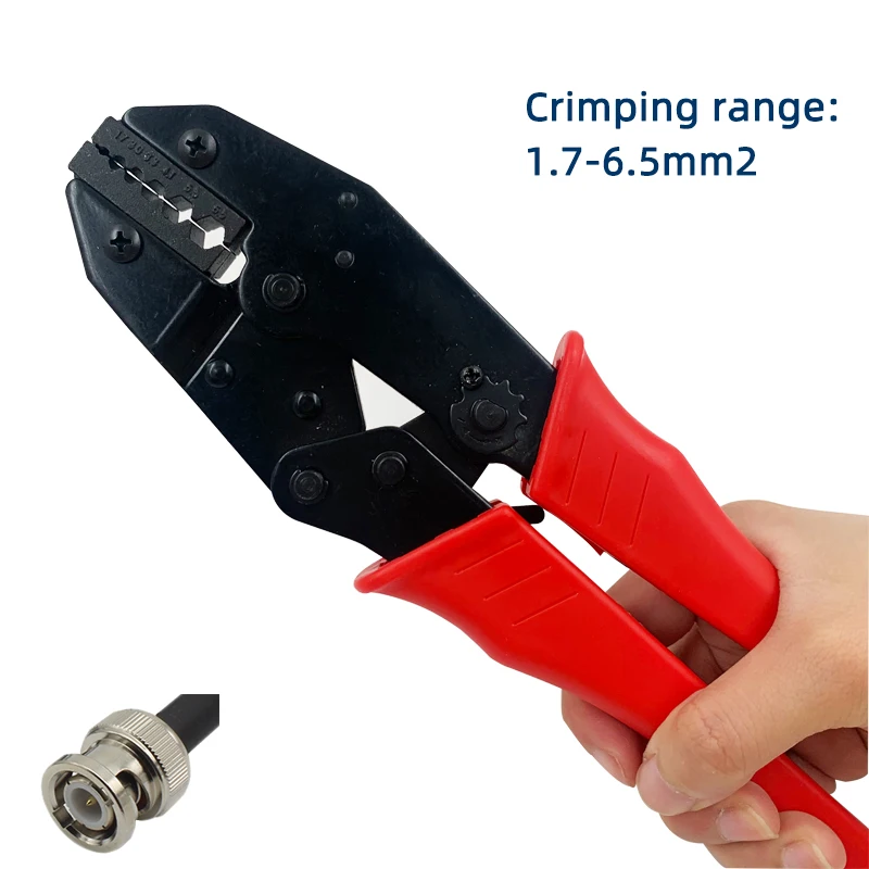 RG58 RG59 RG62 Coax Cable Crimping Plier SMA BNC Crimping Tool 1.7-6.5mm Coaxial Connector Crimping
