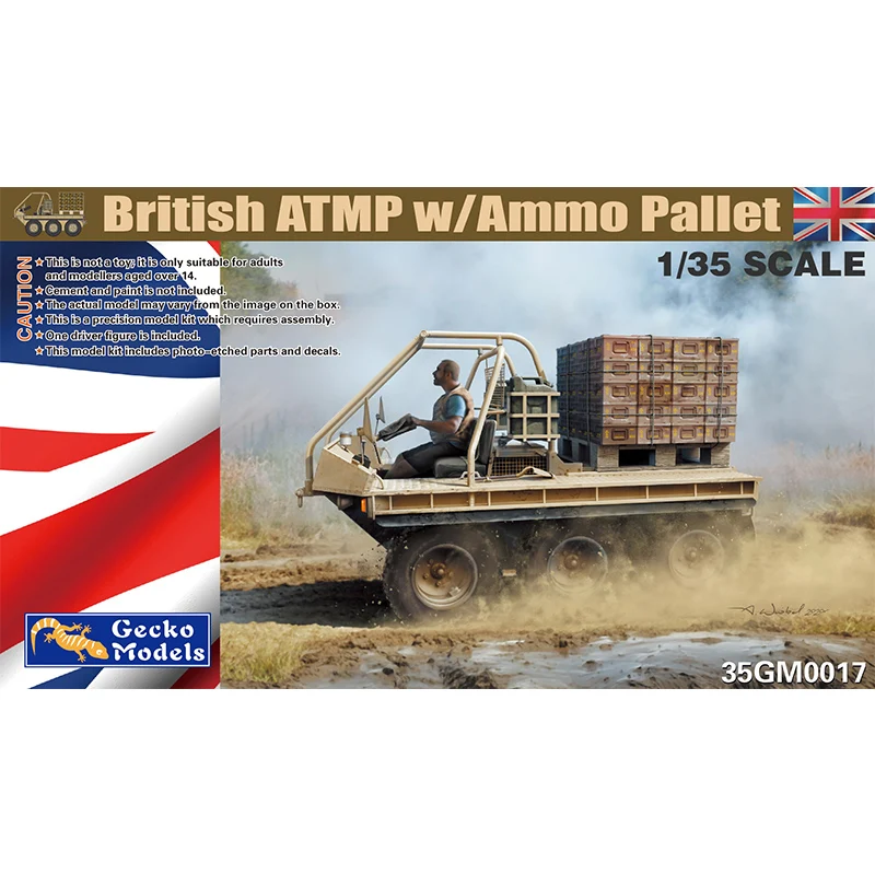 Gecko Modellen 35GM0017 1/35 Britse Atmp W Ammo Pallet-Schaal Model Kit