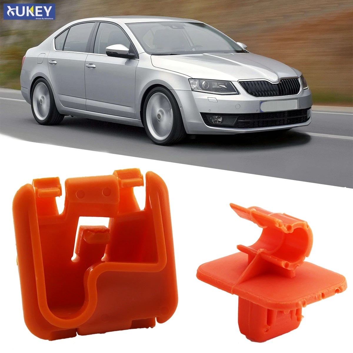 1U0823570A Plastic Car Hood Bonnet Rod Stay Bracket Buckle Clip Holder For Skoda Roomster Fabia Octavia MK2 2004 - 2012 2013