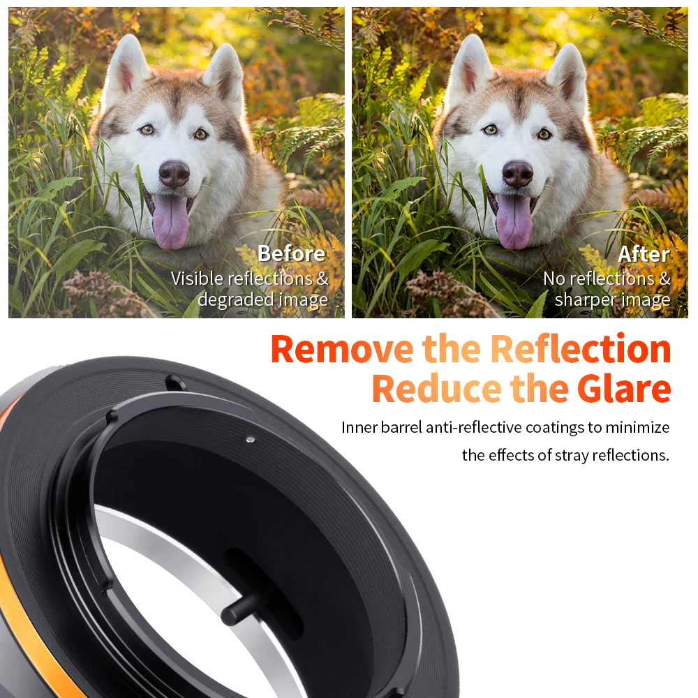 K&F CONCEPT FD-FX Canon FD Lens to Fuji Fujifilm FX XF X Mount Camera Adapter Ring for Canon FD Lens to Fuji Camera - Image 5