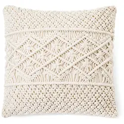 Macrame cushion cover Boho Moroccan pillow cover Handwoven macrame cushion cover  Customized size and color