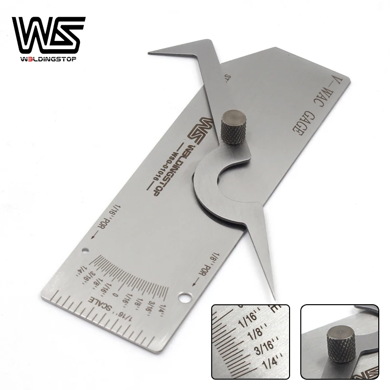 V-WAC Welding Gage welding Biting Edge inspection gauge STANDAR inch reading