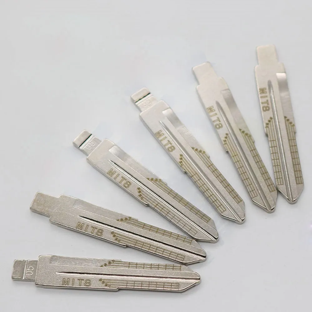 5PCS Lishi MIT8 #05 Engraved Line Key Blade Scale Shearing Teeth Cutting Key Blank Clipper Key Blade For Suzuki TOYOTA Chevrolet