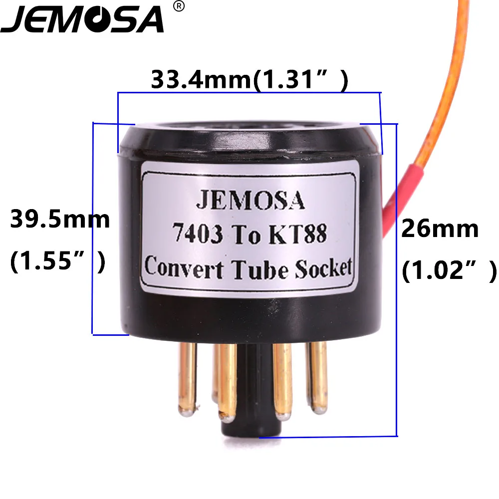 1 قطعة 7403 KT88 فراغ أنبوب محول مأخذ التوصيل 7403 (العلوي) إلى KT88 (السفلي) أنبوب لتقوم بها بنفسك الصوت فراغ مُضخّم صوت تحويل محول مأخذ التوصيل