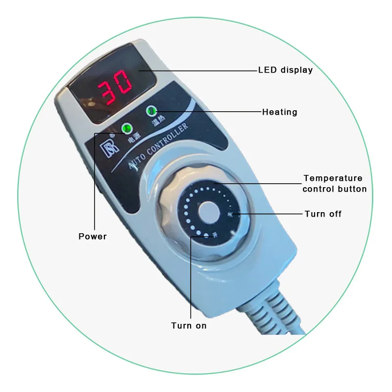 Materasso elettrico per massaggio in giada al germanio letto in pietra naturale con tormalina con calore a infrarossi per la salute della colonna