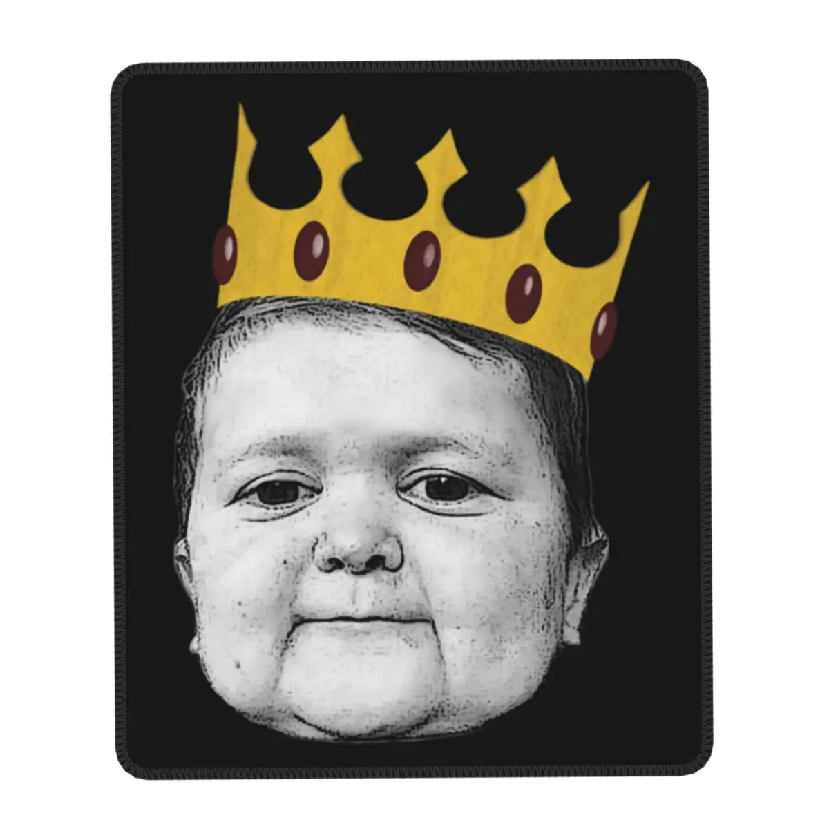 Hasbulla Magomedov Crown Meme Computer Mouse Pad Waterproof Mousepad Non-Slip Rubber Hasbulla Fighting Meme Desk Mat for Gamer