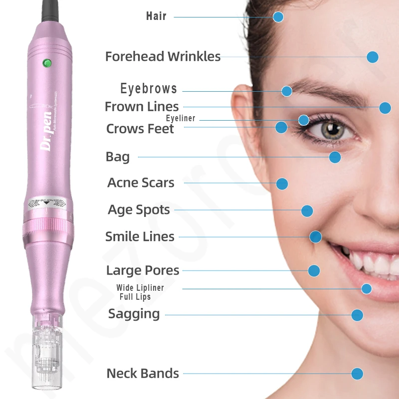 Dr.Pen M7-C Derma Microneedling Pen Micro Needle Bayonet PortCartridge Device Wired Electric Dr Mezo Dermo Microblading BBCream