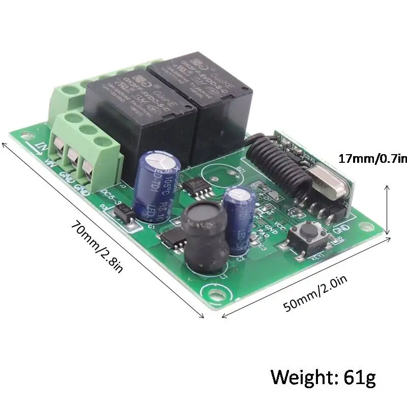 Rf pilot zdalnego sterowania System 433Mhz uniwersalny bezprzewodowy przełącznik DIY DC 5V ~ 30V 2CH rf przekaźnik odbiorczy pokładzie i daleki