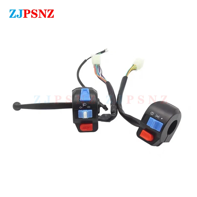 Motorcycle Scooter E-bike Left and Right Handlebar Control Switch Horn Turn Signal 12V Waterproof For GY6 50CC 125CC 150CC 1Pair