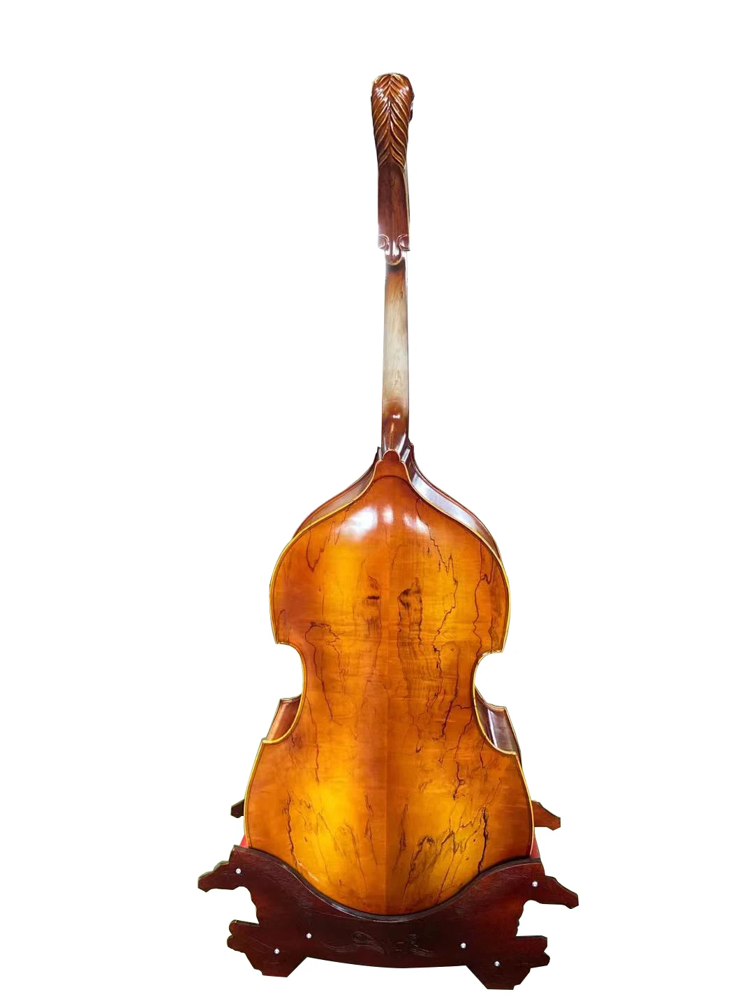 Double Bass with All Accessories, High Quality Contrabass, Maple Lion Head, Upright Control, Super Value Rare, Special 3/4