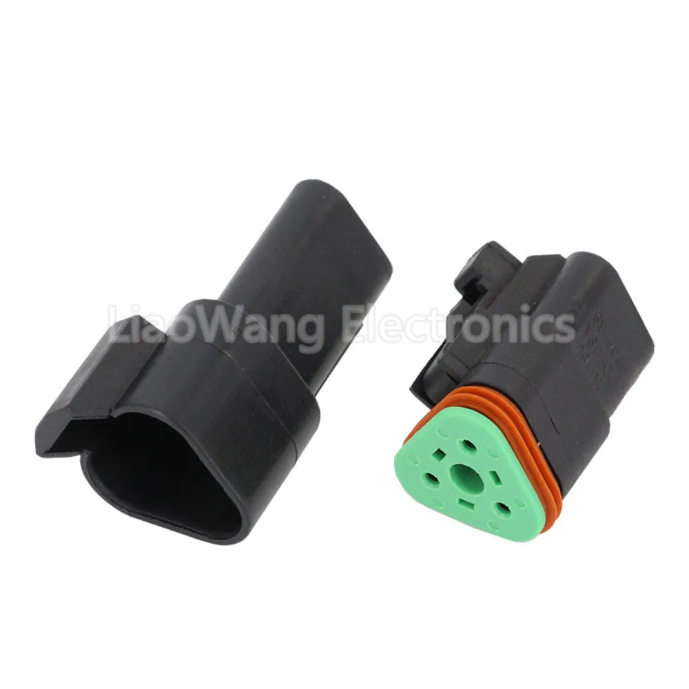 1 Set Schwarzer Deutsch DT Steckverbinder DT06-2S/DT04-2P 3P 4P 6P 8P Wasserdichter Elektrischer Stecker für Automotoren mit Pins 22-16AWG – Detail 13