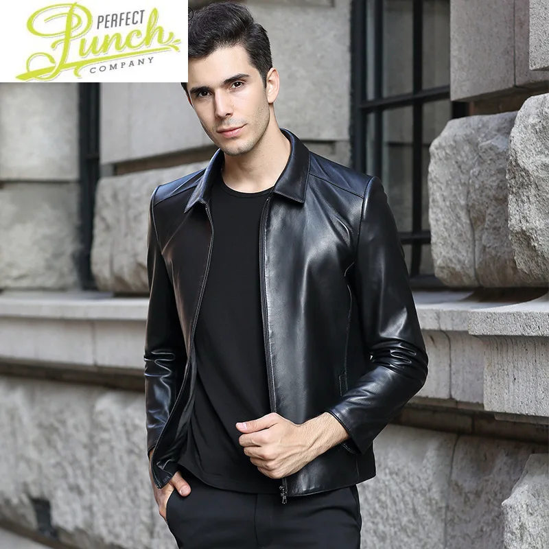 

Leather Genuine Jacket Men Clothing New Men's Short Real Sheepskin Jackets Autumn Coat Male Clothes Ropa LXR961