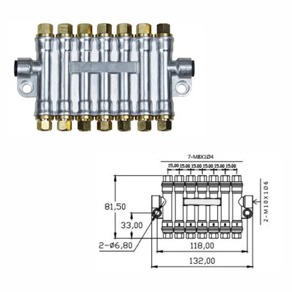 Positive Displacement Quantitative Oil Separator Pressure Relief Oiler Thin Oil 2-6 Roads