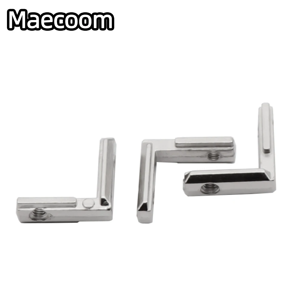 20pcs/lot T Slot L Shape Type 90 Degree 2020 EU Aluminum Profile Accessories Inside Corner Connector Bracket With M4 Screw