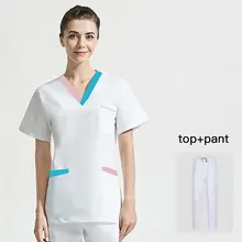 Beauty Salon Pet Workwear with Dog Design Scrub Top #5