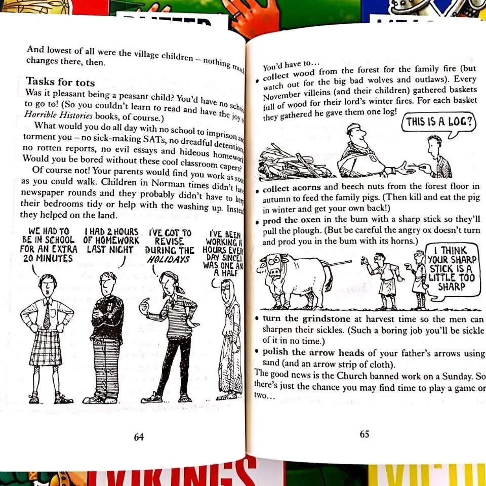 20 Books Horrible Histories Collection Ages 8-12 English