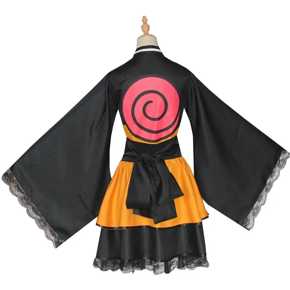 Akatsuki Shippuden Uzumaki  Naru to Hinata Kakashi Sasuke Female Lolita Kimono Dress Anime Cosplay Costume For Women Clothes