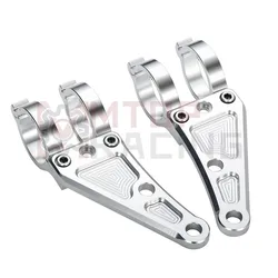CNC Motorcycle Headlight Mount Bracket Silver 30mm 33mm 37mm 41mm 43mm 42mm 49mm 50mm 52mm 54mm MT09 KLX250 CBR900RR Fork Tubes