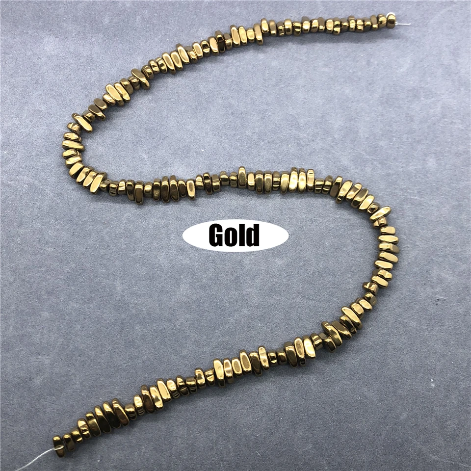 4 Colors Hematine Beads 5-8mm Natural Loose Cube Faceted Cut Nugget Iron Ore Stone DIY